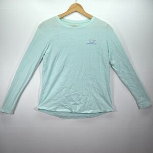 Vineyard Vines Long Sleeve Graphic T Shirt Men's SM Nautical Colorful Whale Logo